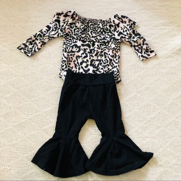 2 piece leopard outfit